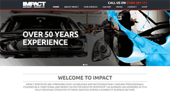 Desktop Screenshot of impact-bodyshop.co.uk